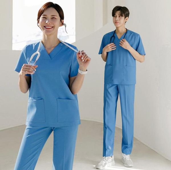 female nursing scrubs women men working uniforms suits short sleeve and pants sets women039s two piece2712036, White
female nursing scrubs women men working uniforms suits short sleeve and pants sets women039s two piece2712036, White