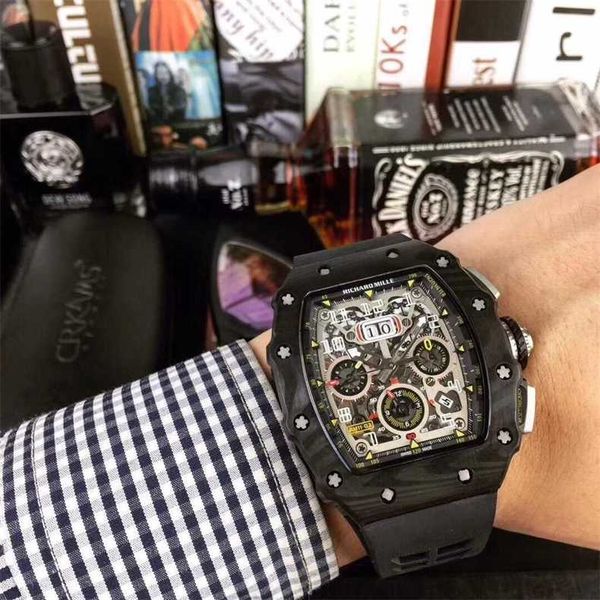 luxury mechanical watch richar mills rm11-03 swiss automatic movement mirror sapphire imported rubberuc, Slivery;black
luxury mechanical watch richar mills rm11-03 swiss automatic movement mirror sapphire imported rubberuc, Slivery;black