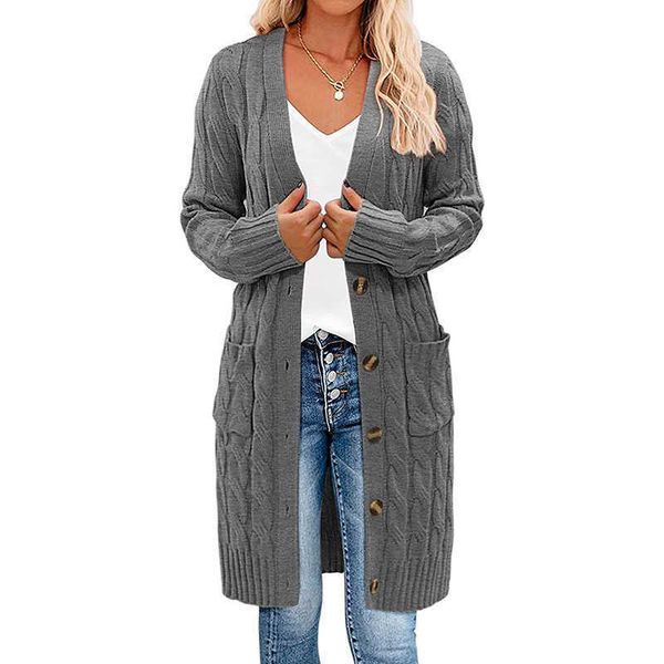 autumn and winter 2023 new long fried dough twists sweater women's button cardigan knitting, White;black
autumn and winter 2023 new long fried dough twists sweater women's button cardigan knitting, White;black