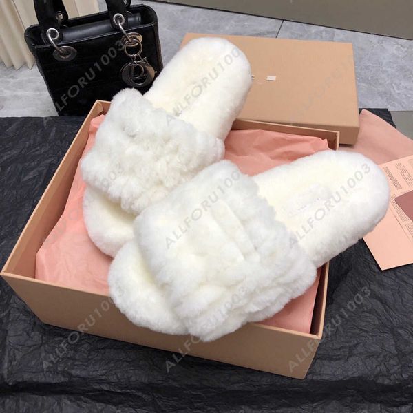 miu designer luxury slides men women slippers ladies wool winter furry warm letters sandals comfortable fuzzy girl flip flop white slipper s, Black
miu designer luxury slides men women slippers ladies wool winter furry warm letters sandals comfortable fuzzy girl flip flop white slipper s, Black