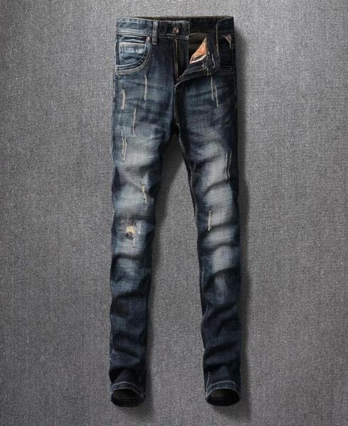 men039s jeans italian style fashion men vintage designer slim fit ripped denim cotton trousers streetwear retro black blue hip 3959868
men039s jeans italian style fashion men vintage designer slim fit ripped denim cotton trousers streetwear retro black blue hip 3959868