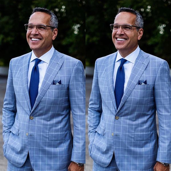 new men wedding tuxedos plaid jacket 2 pieces autumn business office formal suit slim fit coat pants, Black;gray
new men wedding tuxedos plaid jacket 2 pieces autumn business office formal suit slim fit coat pants, Black;gray