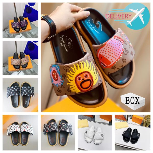 with box slippers waterfront embossed mule rubber slide beach sandals men women white orange black green olive summer shoes sneakers 35-45
with box slippers waterfront embossed mule rubber slide beach sandals men women white orange black green olive summer shoes sneakers 35-45