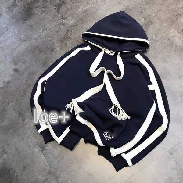 high version 22nd spring new trendy hooded drawstring mi style woven belt men and women style sweater, Black
high version 22nd spring new trendy hooded drawstring mi style woven belt men and women style sweater, Black
