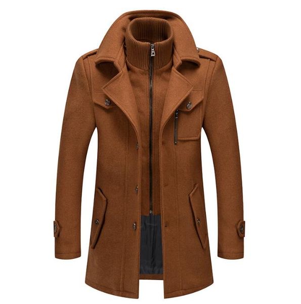 new autumn winter wool coat men fashion double collar thick jacket single breasted trench coat men casual wool blends overcoats, Black
new autumn winter wool coat men fashion double collar thick jacket single breasted trench coat men casual wool blends overcoats, Black