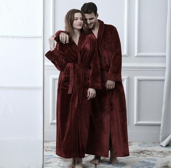 women men extra long ps size warm coral fleece bathrobe winter thermal flannel dobby kimono bath robe bridesmaid dressing gown7232656, Black;red
women men extra long ps size warm coral fleece bathrobe winter thermal flannel dobby kimono bath robe bridesmaid dressing gown7232656, Black;red