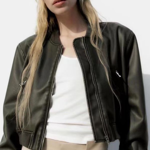 cool street wear outerwear coats jackets womens ladies retro rivet zipper up bomber casual outwear coats jackets for women, Black;brown
cool street wear outerwear coats jackets womens ladies retro rivet zipper up bomber casual outwear coats jackets for women, Black;brown