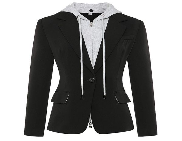 premium new style original design women039s casual detachable hooded jacket blazer zipper one button coat outwear5463386, White;black
premium new style original design women039s casual detachable hooded jacket blazer zipper one button coat outwear5463386, White;black