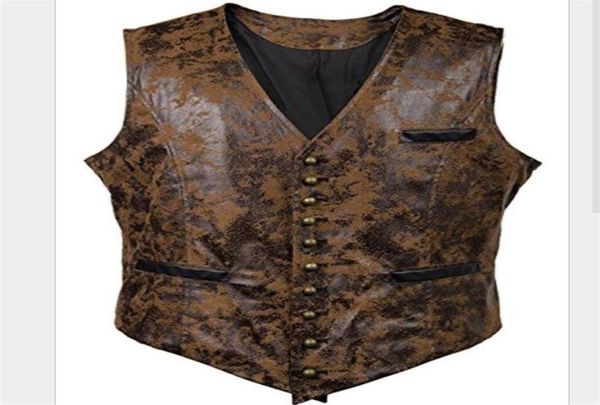 men039s jackets steampunk cosplay costume vest jacket 2021 brand rivet button faux leather cowboy waist coat chalecos para homb4645576, Black;brown
men039s jackets steampunk cosplay costume vest jacket 2021 brand rivet button faux leather cowboy waist coat chalecos para homb4645576, Black;brown