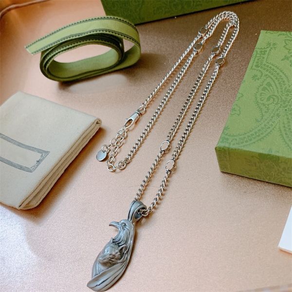 fashion luxury necklace ggsity pendant 18k gold plated chain necklace women's pendant fashion designer jewelry, Silver
fashion luxury necklace ggsity pendant 18k gold plated chain necklace women's pendant fashion designer jewelry, Silver