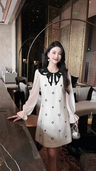 designer casual fashion dress early autumn new heavy industry embroidered dress collar special craft embroidered dress size sml xl xxl, Black;gray
designer casual fashion dress early autumn new heavy industry embroidered dress collar special craft embroidered dress size sml xl xxl, Black;gray