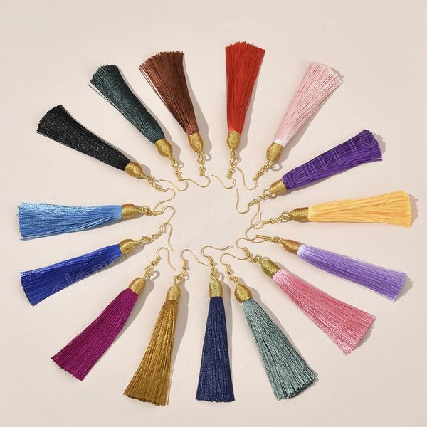 bohemian ethnic multicolor long tassel earrings for women classic temperament drop earrings wedding party anniversary jewelry, Silver
bohemian ethnic multicolor long tassel earrings for women classic temperament drop earrings wedding party anniversary jewelry, Silver