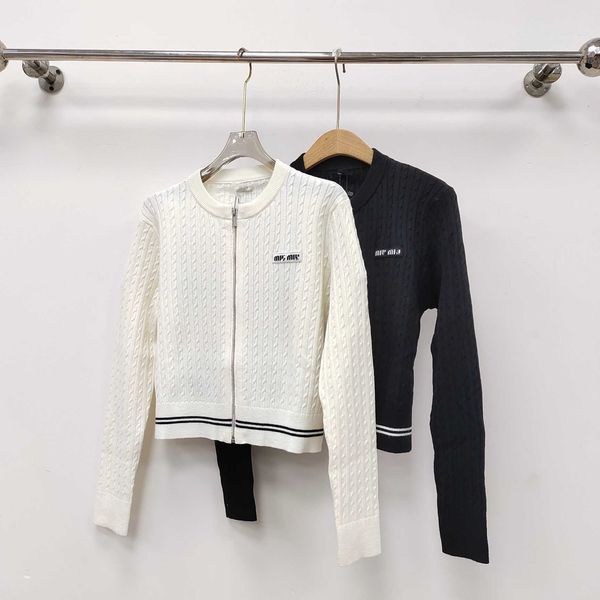 women's clothing autumn and winter twisted knitted coat women's round neck zipper cardigan slim fit long sleeve woolen sweater, White;black
women's clothing autumn and winter twisted knitted coat women's round neck zipper cardigan slim fit long sleeve woolen sweater, White;black