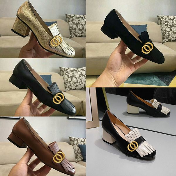high heels 100% classic mid heeled boat leather cowhide tassels round head metal button designer women dress shoes, Black
high heels 100% classic mid heeled boat leather cowhide tassels round head metal button designer women dress shoes, Black