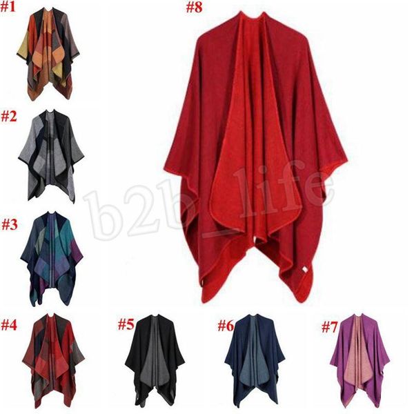 plaid poncho scarves fashion girls vintage travel wrap knit cashmere cape scarf winter shawl cardigan blankets cloak coat sweaterzz, Red;brown
plaid poncho scarves fashion girls vintage travel wrap knit cashmere cape scarf winter shawl cardigan blankets cloak coat sweaterzz, Red;brown