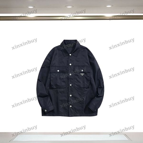 xinxinbuy men designer coat jacket nylon metal triangle label sets long sleeve women gray black white blue xs-l, Black;brown
xinxinbuy men designer coat jacket nylon metal triangle label sets long sleeve women gray black white blue xs-l, Black;brown