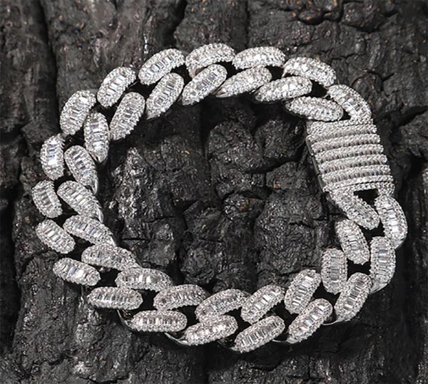 15mm baguette cuban link iced out bracelets 14k white gold icy cubic zirconia jewelry 7inch 8inch hiphop bracelet4991779, Black
15mm baguette cuban link iced out bracelets 14k white gold icy cubic zirconia jewelry 7inch 8inch hiphop bracelet4991779, Black