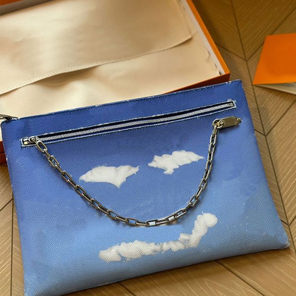 clutch wallets blue handbags purse fashion white letters wash bag zipper closure chain decoration cowhide leather women hand
clutch wallets blue handbags purse fashion white letters wash bag zipper closure chain decoration cowhide leather women hand
