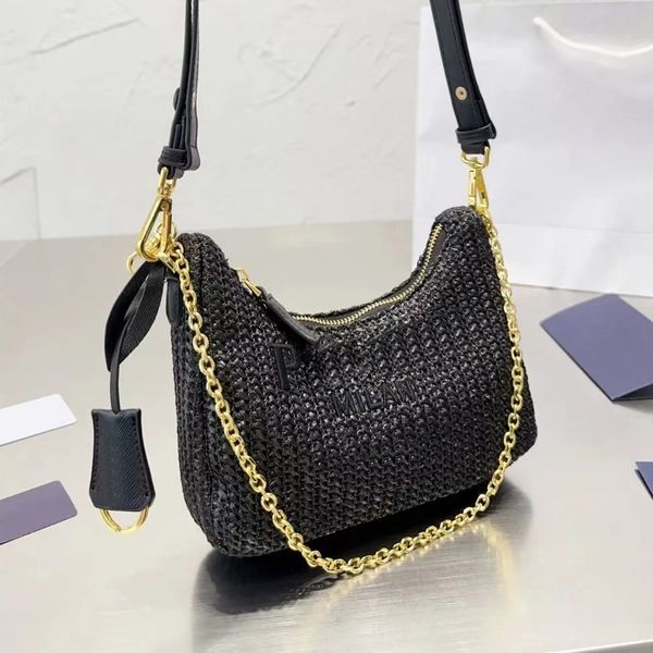 straw raffias lady cross body clutch bags totes underarm wallets green fashion triangle weave shoulder bags gold chain luxurys designer wome
straw raffias lady cross body clutch bags totes underarm wallets green fashion triangle weave shoulder bags gold chain luxurys designer wome