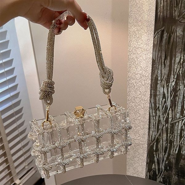 evening bags diamond clear acrylic box evening clutch bags women boutique woven knotted rope purses and handbags wedding party ins 230802
evening bags diamond clear acrylic box evening clutch bags women boutique woven knotted rope purses and handbags wedding party ins 230802
