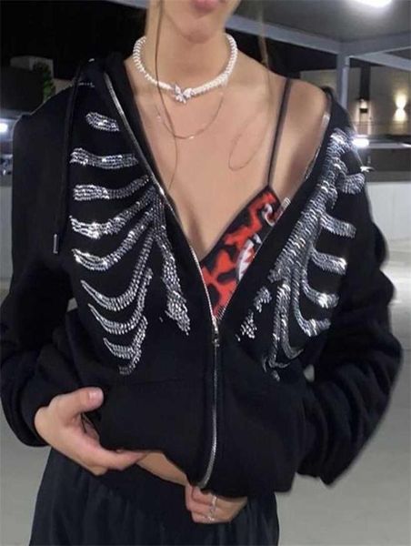 fashion women hoodies y2k skeleton zip up oversized sweatshirts goth grunge hooded jacket blackpink 2201142138343, Black
fashion women hoodies y2k skeleton zip up oversized sweatshirts goth grunge hooded jacket blackpink 2201142138343, Black