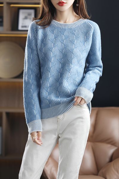 women's sweaters winter 100 wool sweater women keep warm thickened oneck pullovers fashion 230803, White;black
women's sweaters winter 100 wool sweater women keep warm thickened oneck pullovers fashion 230803, White;black