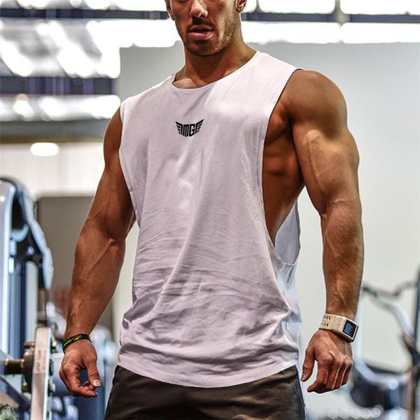 men' tank bodybuilding tank men sports sleeveless shirt muscle guys vest fitness drop armhole solid tees cotton gym singlets 230802, White;black
men' tank bodybuilding tank men sports sleeveless shirt muscle guys vest fitness drop armhole solid tees cotton gym singlets 230802, White;black