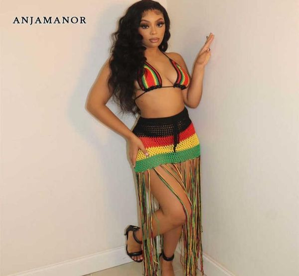 women039s two piece pants anjamanor crochet fringed beach dress vacation outfits for women bikini and long maxi skirt 2092684, White
women039s two piece pants anjamanor crochet fringed beach dress vacation outfits for women bikini and long maxi skirt 2092684, White