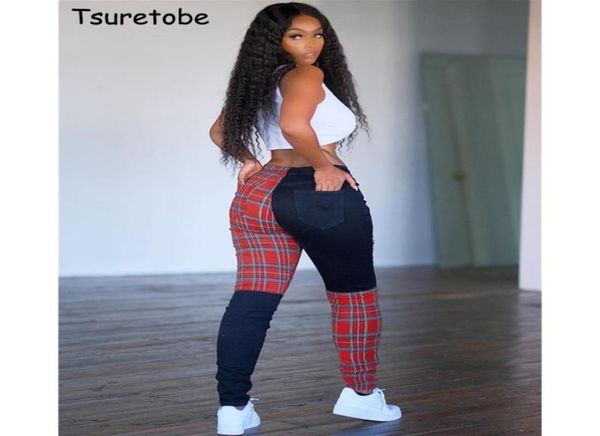 tsuretobe patchwork plaid pants women fall 2020 women clothing streetwear high waisted joggers pockets casual multicolor pants2687392, Black;white
tsuretobe patchwork plaid pants women fall 2020 women clothing streetwear high waisted joggers pockets casual multicolor pants2687392, Black;white
