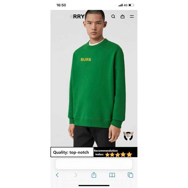 bby cotton sweatshirt men women sweaters printed long sleeved tshirt burb designer sweater pullover shirt casual loose round neck hoodie 4xl, Black
bby cotton sweatshirt men women sweaters printed long sleeved tshirt burb designer sweater pullover shirt casual loose round neck hoodie 4xl, Black