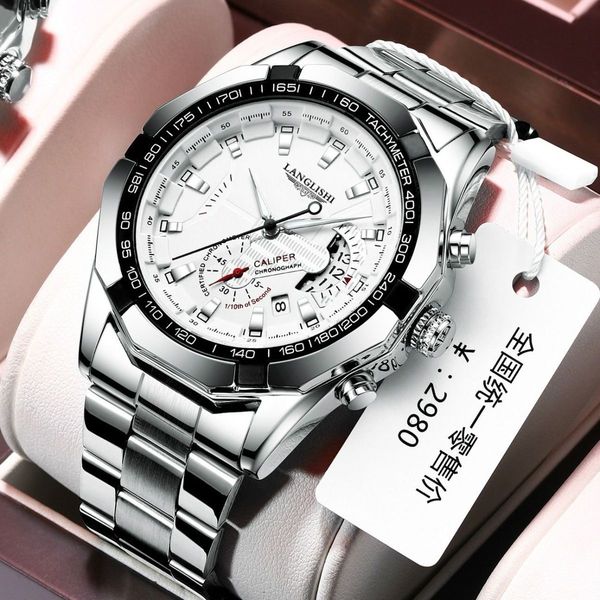luxury 2023 fashion new outdoor leisure dial belt waterproof multi-function watch calendar sports men's sports watch, Slivery;black
luxury 2023 fashion new outdoor leisure dial belt waterproof multi-function watch calendar sports men's sports watch, Slivery;black