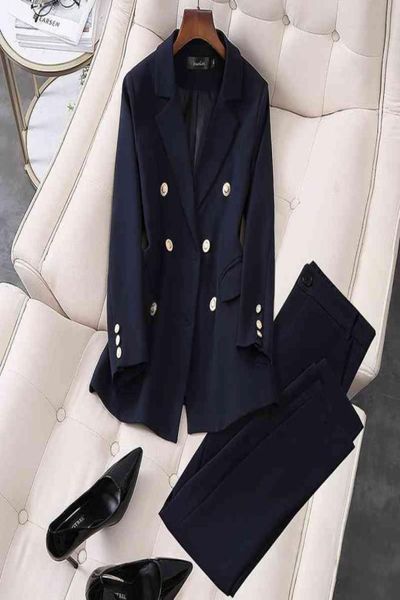 l5xl large size suit navy blue jacket interview professional women longsleeved pants 2105272505863, White
l5xl large size suit navy blue jacket interview professional women longsleeved pants 2105272505863, White