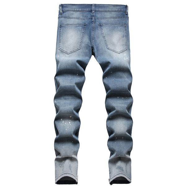 designer mens jeans pants ripped high street fashion brand pantalones vaquero para hombre motorcycle embroidery trendy long hip hop star plu, Blue
designer mens jeans pants ripped high street fashion brand pantalones vaquero para hombre motorcycle embroidery trendy long hip hop star plu, Blue