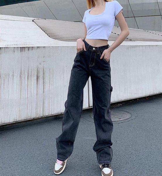 fashion 2020 new smoke grey bf retro casual high waist wide legs ins straight barrel baggy jeans for women7310024, Blue
fashion 2020 new smoke grey bf retro casual high waist wide legs ins straight barrel baggy jeans for women7310024, Blue