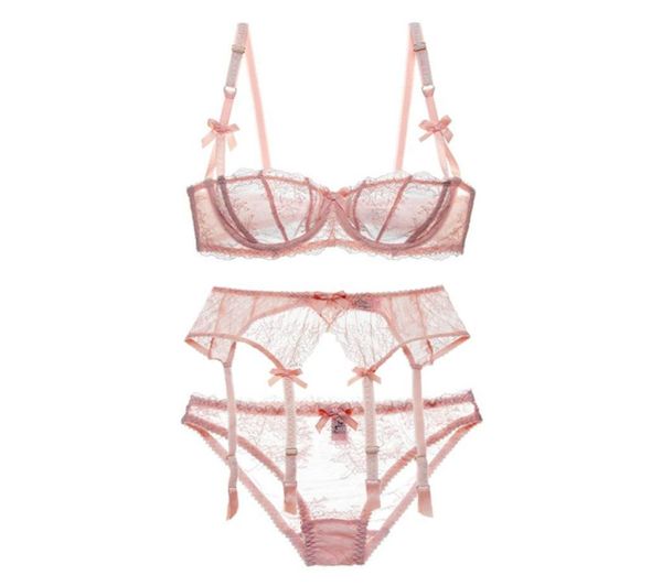 women 12 cup embroidery lingerie set white bra set 3 piece brapantiesgarter lace brassiere transparent underwear set2516487, Red;black
women 12 cup embroidery lingerie set white bra set 3 piece brapantiesgarter lace brassiere transparent underwear set2516487, Red;black