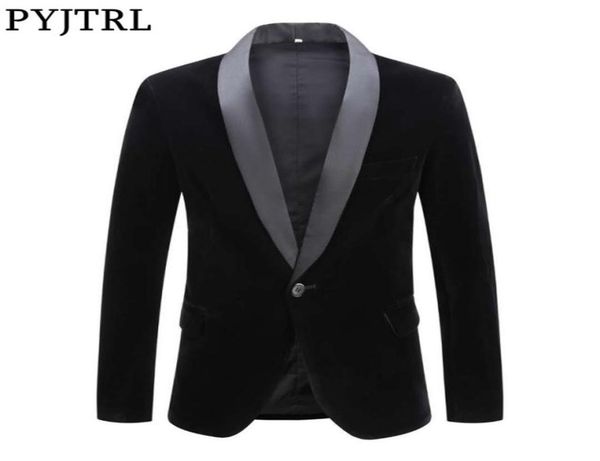 pyjtrl male plus size classic black shawl lapel velvet blazer men fashion casual wedding groom slim suit jacket singers costume 208963777, White;black
pyjtrl male plus size classic black shawl lapel velvet blazer men fashion casual wedding groom slim suit jacket singers costume 208963777, White;black