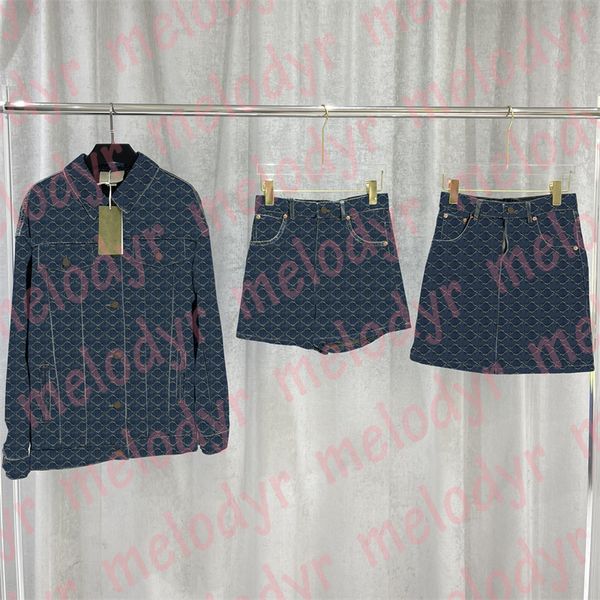 women denim skirts set jacquard letter denim jacket dress shorts fashion designer short jeans, Black
women denim skirts set jacquard letter denim jacket dress shorts fashion designer short jeans, Black