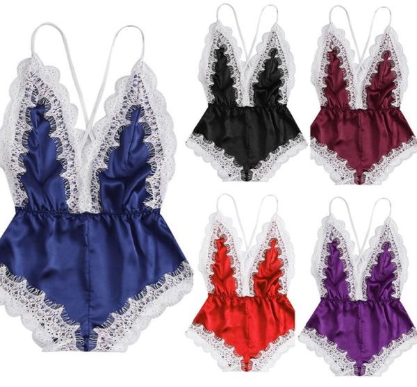 pajamas fashion nightwear satin sissy women lingerie girl vneck lace splice sleepwear nighty pyjama femme pizama2769249, Black;red
pajamas fashion nightwear satin sissy women lingerie girl vneck lace splice sleepwear nighty pyjama femme pizama2769249, Black;red