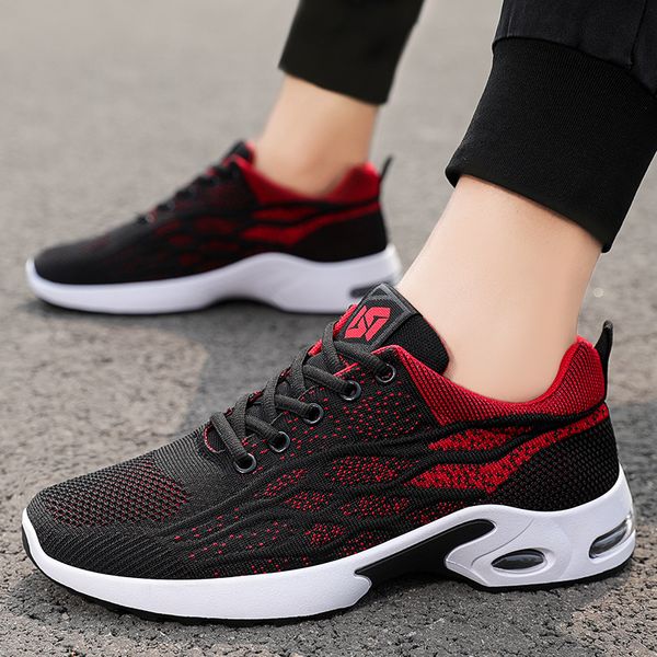 cushion running shoes mens breathable sneakers black grey red trainers sneakers jogging sports outdoor jogging, White;red
cushion running shoes mens breathable sneakers black grey red trainers sneakers jogging sports outdoor jogging, White;red