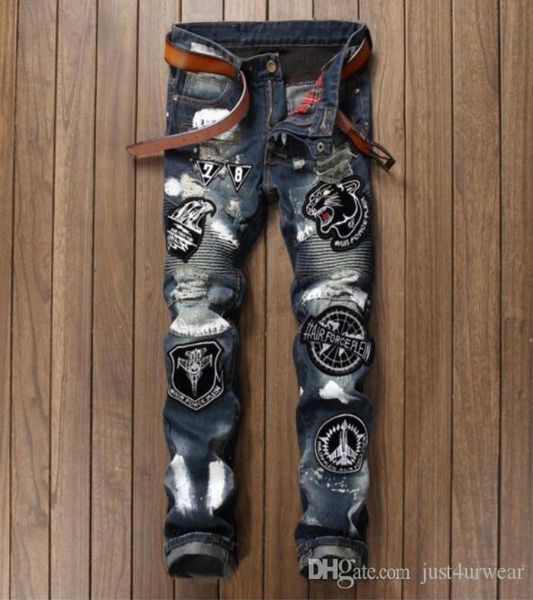 bleached ripped embroidery tiger patchwork mens jeans slim biker jeans long denim pencil pants hommes fitting streetwear distresse5785327, Blue
bleached ripped embroidery tiger patchwork mens jeans slim biker jeans long denim pencil pants hommes fitting streetwear distresse5785327, Blue