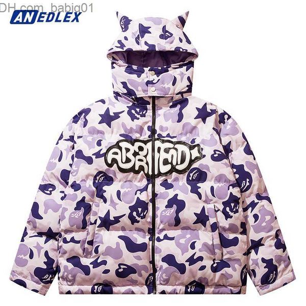 men's down parkas 2022 men parka jacket hip hop streetwear little devil designer hood padded jacket coat harajuku winter cotton thick w, Black
men's down parkas 2022 men parka jacket hip hop streetwear little devil designer hood padded jacket coat harajuku winter cotton thick w, Black
