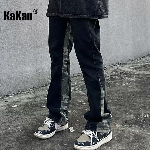 men's shorts kakan washed retro camouflage patchwork jeans for men black design feel straight tube micro flared long k33 m004 230802, White;black
men's shorts kakan washed retro camouflage patchwork jeans for men black design feel straight tube micro flared long k33 m004 230802, White;black
