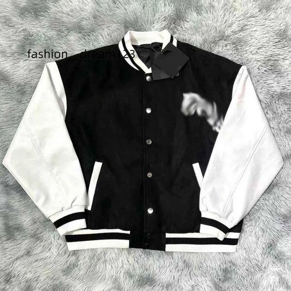 baseball coat mens jacket breasted warm jackets couples women men varsity coats designer angel clothing, Black;brown
baseball coat mens jacket breasted warm jackets couples women men varsity coats designer angel clothing, Black;brown