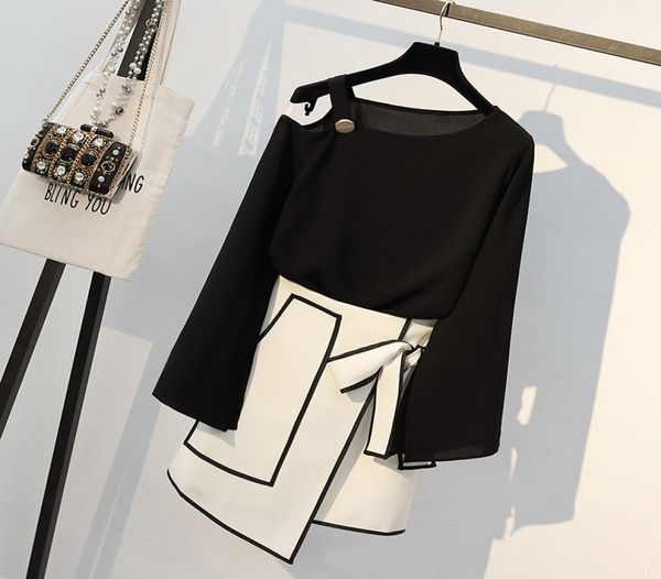 autumn women slash off shoulder long t shirt elegant irregular hem skirt suits fashion female office work plus size sets y2001108490702, White
autumn women slash off shoulder long t shirt elegant irregular hem skirt suits fashion female office work plus size sets y2001108490702, White