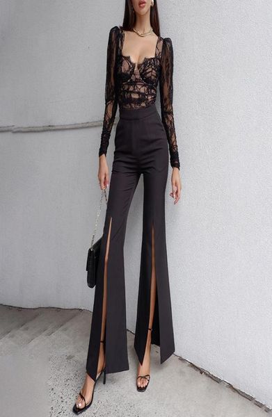 women039s pants capris split trousers women high waist loose elastic hight side slit hem fashion solid black elegant aut7177706, Black;white
women039s pants capris split trousers women high waist loose elastic hight side slit hem fashion solid black elegant aut7177706, Black;white