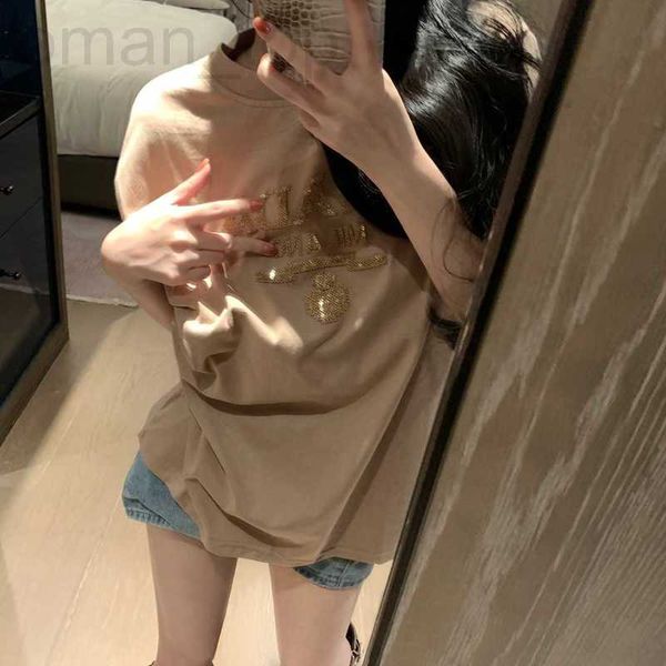 women's t-shirt designer p family 23 spring/summer new letter embroidery small design fashion versatile round neck short sleeve t-shirt, White
women's t-shirt designer p family 23 spring/summer new letter embroidery small design fashion versatile round neck short sleeve t-shirt, White