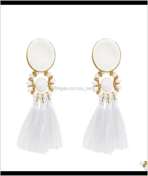 8 colors bohemian acrylic beads cotton thread long tassel drop earrings for party jewelry tj5hm dangle chandelier fg2sw5632944, Silver
8 colors bohemian acrylic beads cotton thread long tassel drop earrings for party jewelry tj5hm dangle chandelier fg2sw5632944, Silver
