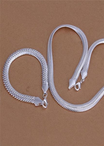 fashion men's jewelry set 925 sterling silver plated 10mm chain necklace & bracelet factory price 817408
fashion men's jewelry set 925 sterling silver plated 10mm chain necklace & bracelet factory price 817408