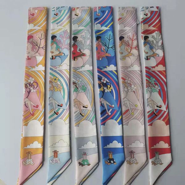100% silk 2023 h new ownership seal small silk scarf thin narrow long tied bag handle ribbon hair band ribbon, Blue;gray
100% silk 2023 h new ownership seal small silk scarf thin narrow long tied bag handle ribbon hair band ribbon, Blue;gray