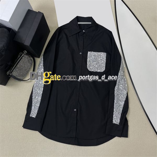 designer women blouse luxury sequin woman t shirt long sleeve shirts casual spring autumn, Black
designer women blouse luxury sequin woman t shirt long sleeve shirts casual spring autumn, Black